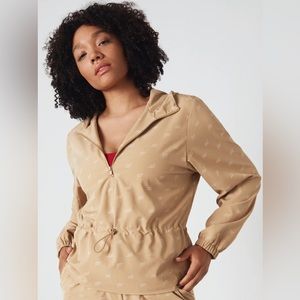 Fabletics Rosa Woven Jacket Color: Sandy Brown. Sz. S/6